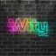 photoshop neon font_wity
